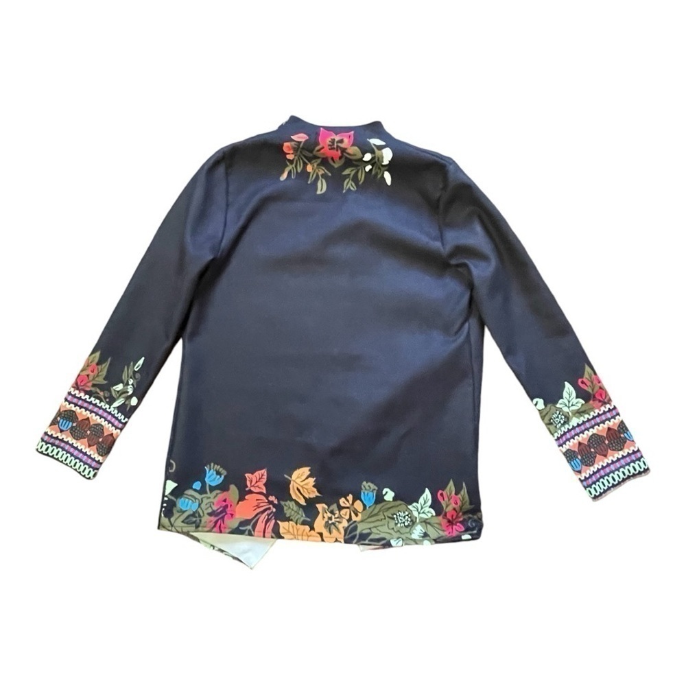 MISSLOOK Lightweight open front jacket Fall leaves women’s medium - Picture 4 of 11
